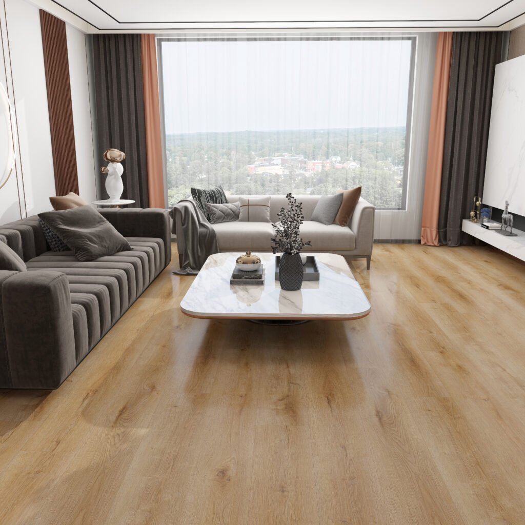 Hylux Forest Fern, Muted green-grey flooring